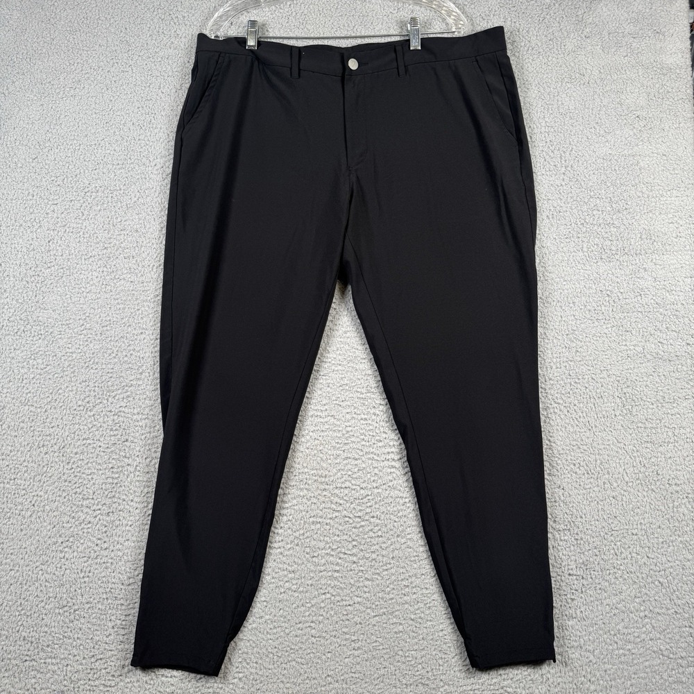 Primo Golf Joggers Mens 40 Reg (39x30) Black Performance Stretch Modern Preppy
